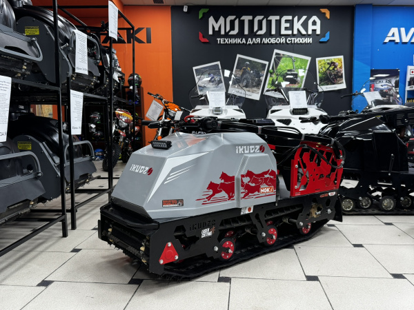 Мотобуксировщик IKUDZO (Икудзо) 2.0 1450/500 EKR20/ESR20 (с реверсом) серый/красный | Мототека